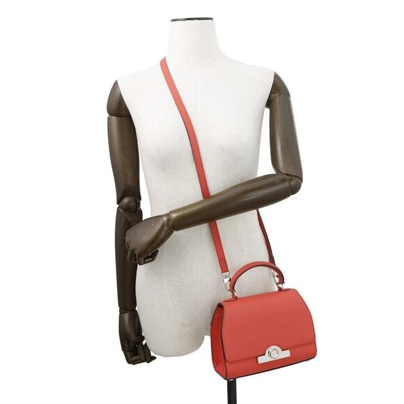 MOYNAT Moynat Regine 2-way Bag Leather Red - Picture 5 of 16